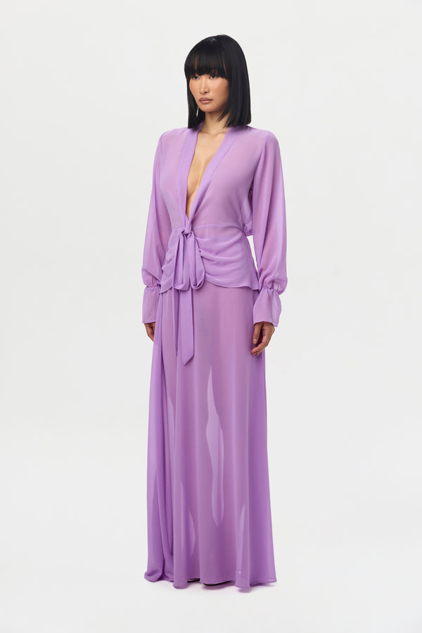 Naked Wardrobe Chiffon Maxi Skirt