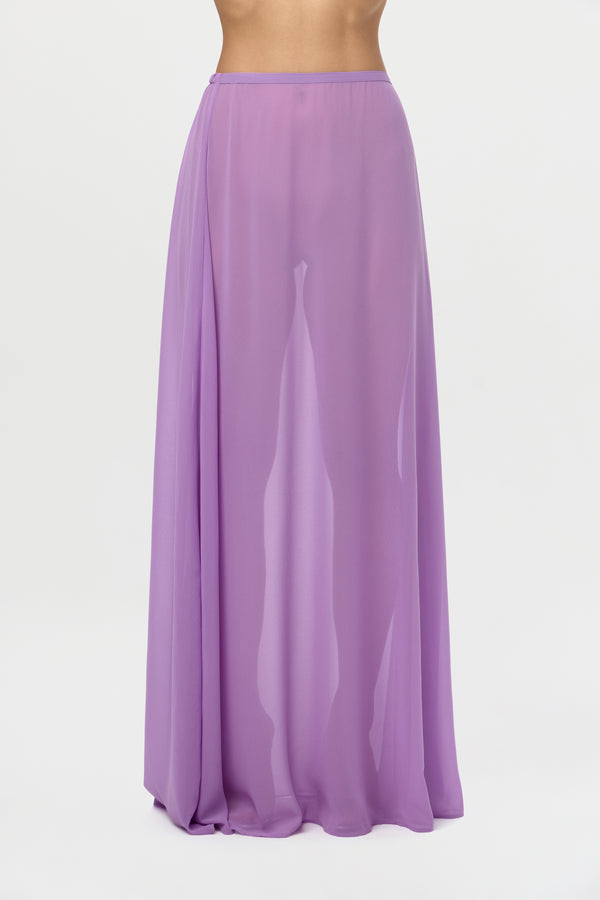 Naked Wardrobe Chiffon Maxi Skirt
