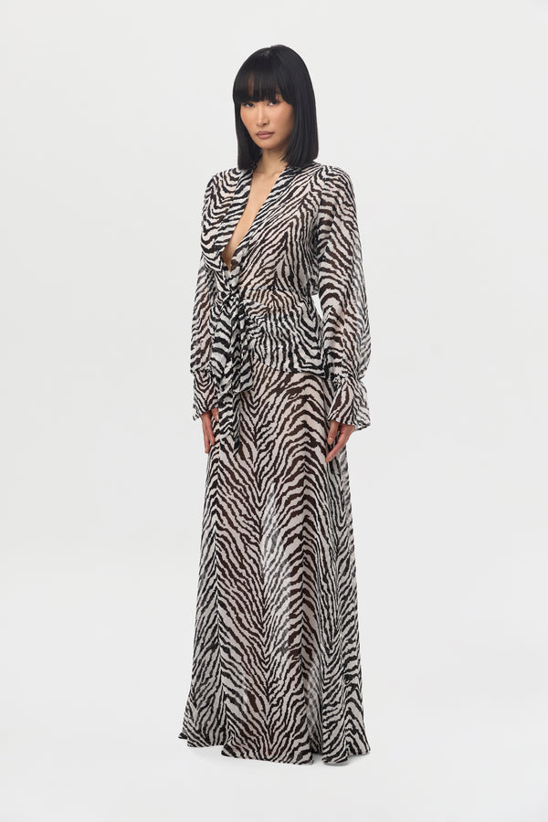 Naked Wardrobe Chiffon Maxi Skirt