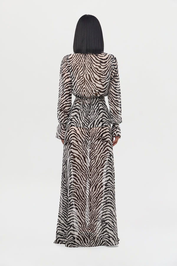 Naked Wardrobe Chiffon Maxi Skirt