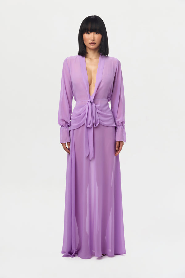 naked wardrobe Chiffon Maxi Skirt