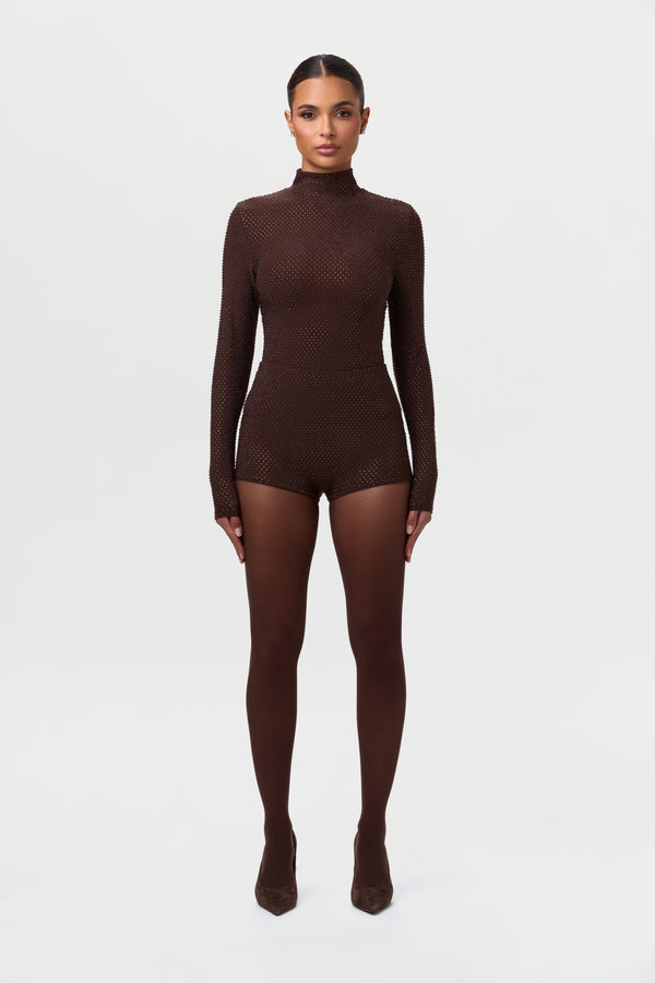 Naked Wardrobe Crystal High Waisted Hot Pants