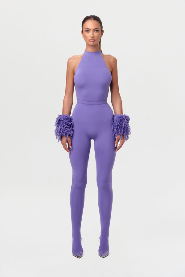 Naked Wardrobe Faux Feather Cuffs