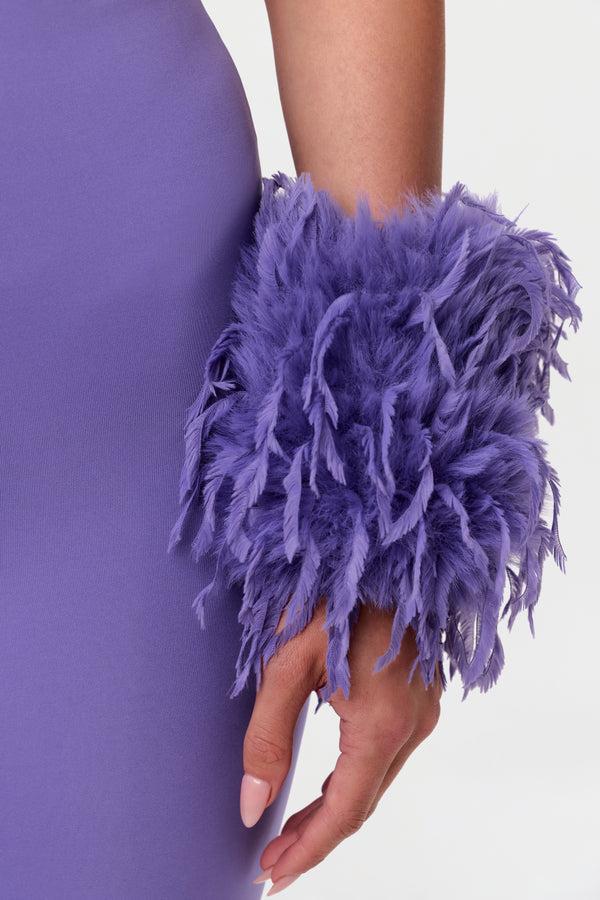naked wardrobe Faux Feather Cuffs