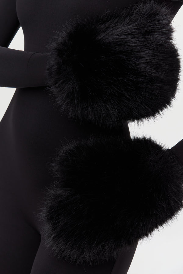 naked wardrobe Faux Fur Mittens