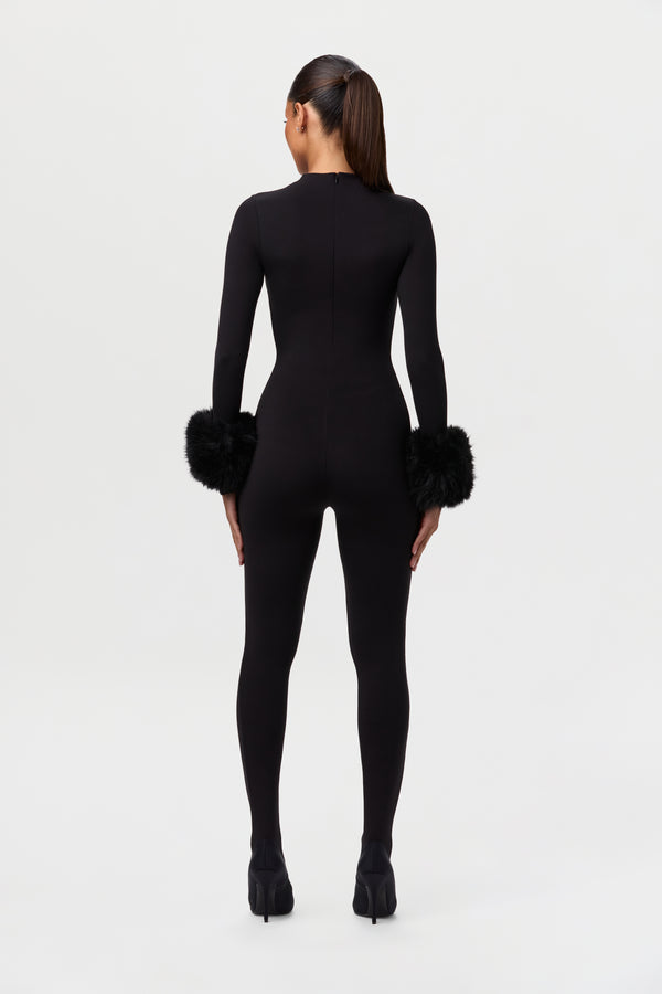 Naked Wardrobe Faux Fur Plush Cuffs