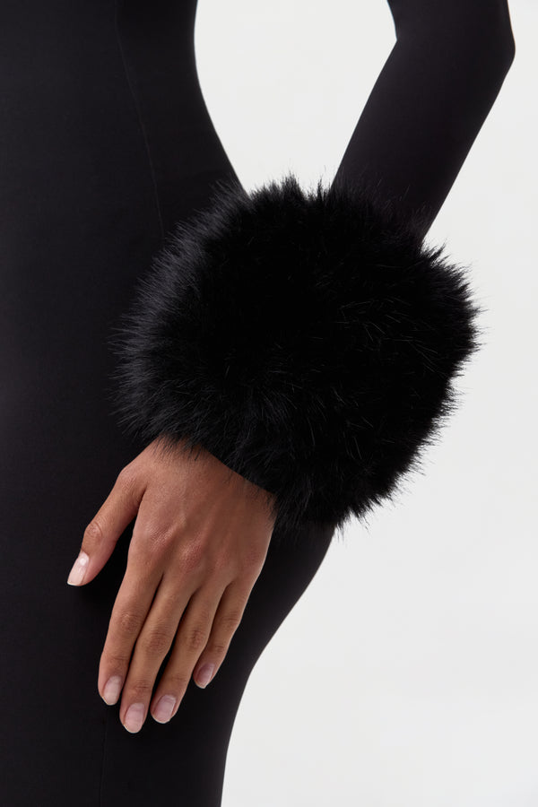 naked wardrobe Faux Fur Plush Cuffs