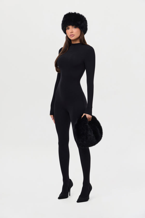 Naked Wardrobe Faux Fur Plush Mini Bag