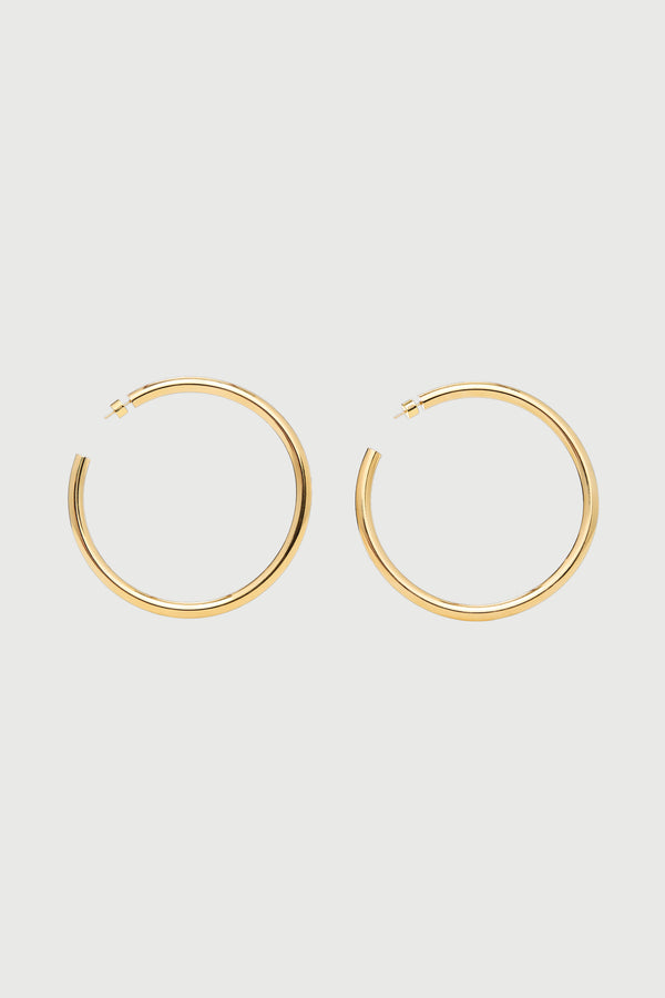 Naked Wardrobe Gold Large Hoops