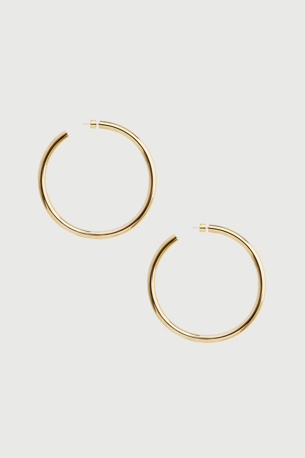Naked Wardrobe Gold Large Hoops