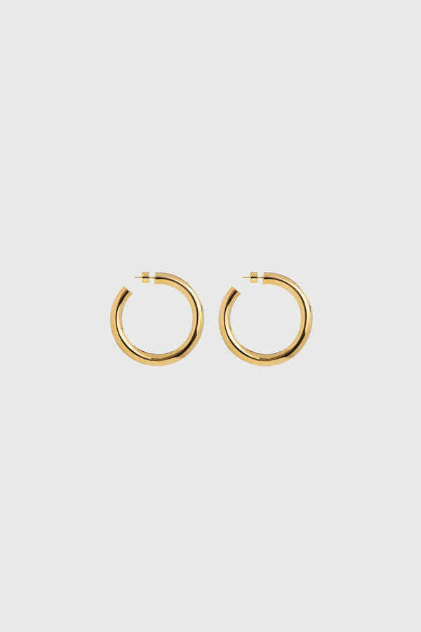 Naked Wardrobe Gold Medium Hoops