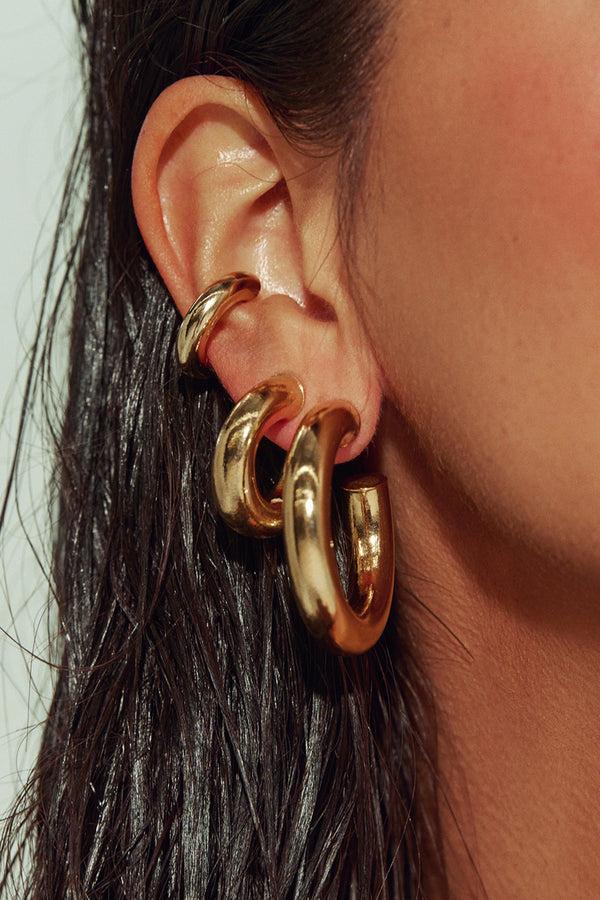 Naked Wardrobe Gold Small Hoops