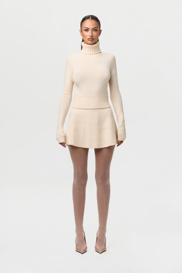 Naked Wardrobe Knit Ribbed Turtleneck Sweater