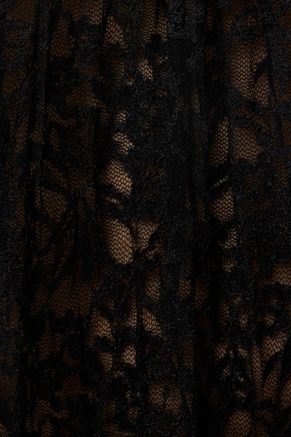 Naked Wardrobe Lace Halter Open Back Dress