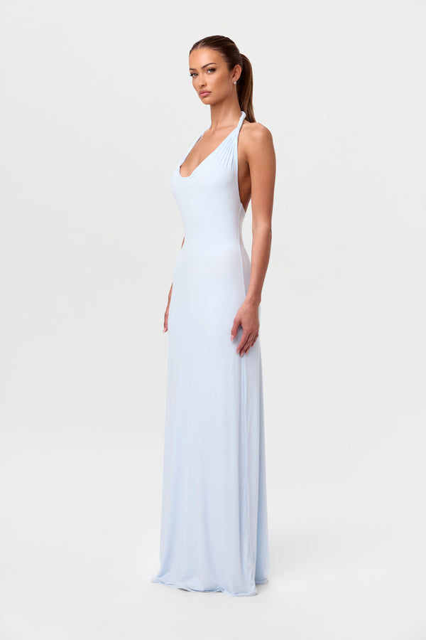 Naked Wardrobe Naked Asymmetrical Drape Maxi Dress