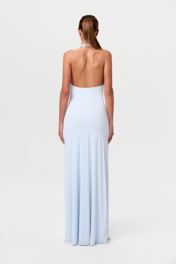Naked Wardrobe Naked Asymmetrical Drape Maxi Dress