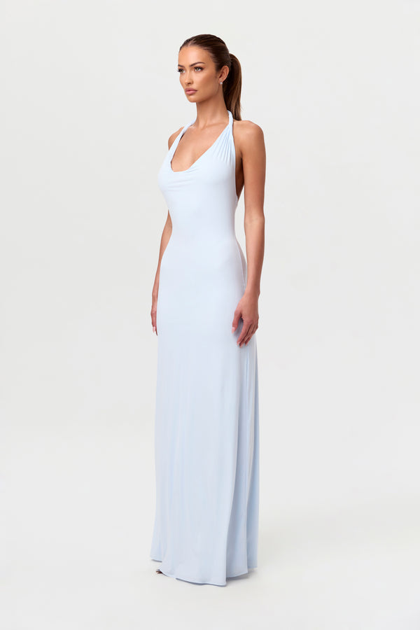 naked wardrobe Naked Asymmetrical Drape Maxi Dress