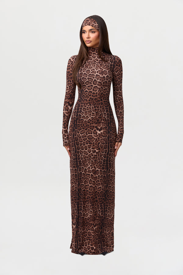 Naked Wardrobe Naked Leopard Maxi Dress