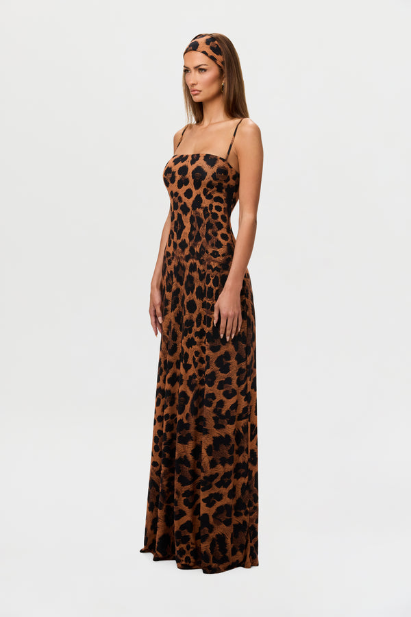 Naked Wardrobe Naked Print A-Line Maxi Dress