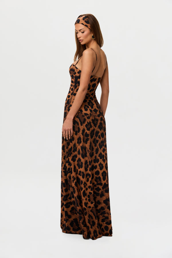 Naked Wardrobe Naked Print A-Line Maxi Dress