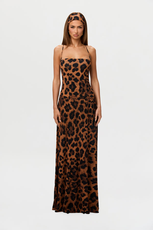naked wardrobe Naked Print A-Line Maxi Dress