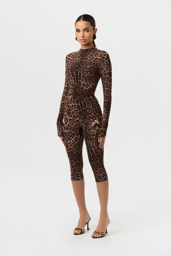 naked wardrobe Naked Print Capri Leggings