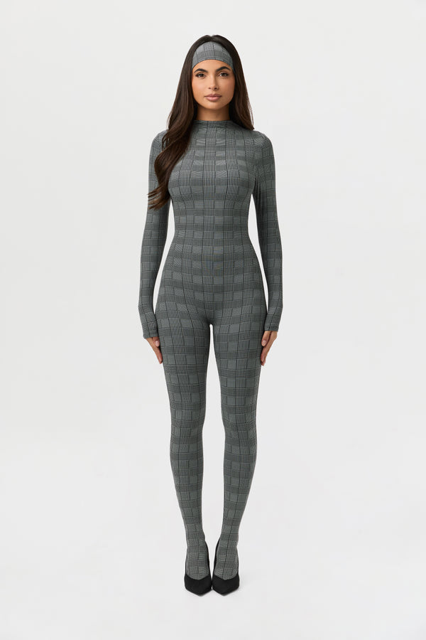 Naked Wardrobe Naked Print Closed Toe Jumpsuit