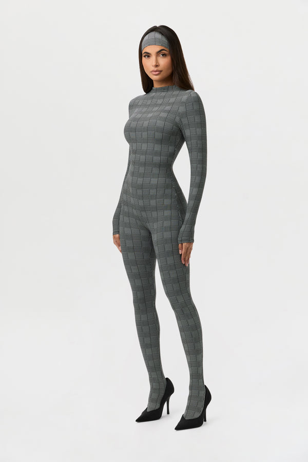 naked wardrobe Naked Print Closed Toe Jumpsuit