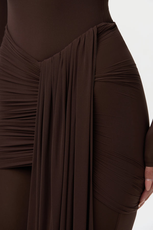 Naked Wardrobe Naked Ruched Drape Mini Skirt