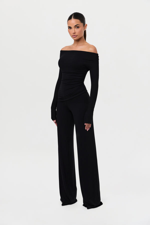 Naked Wardrobe NW Off-Shoulder Asymmetric Top