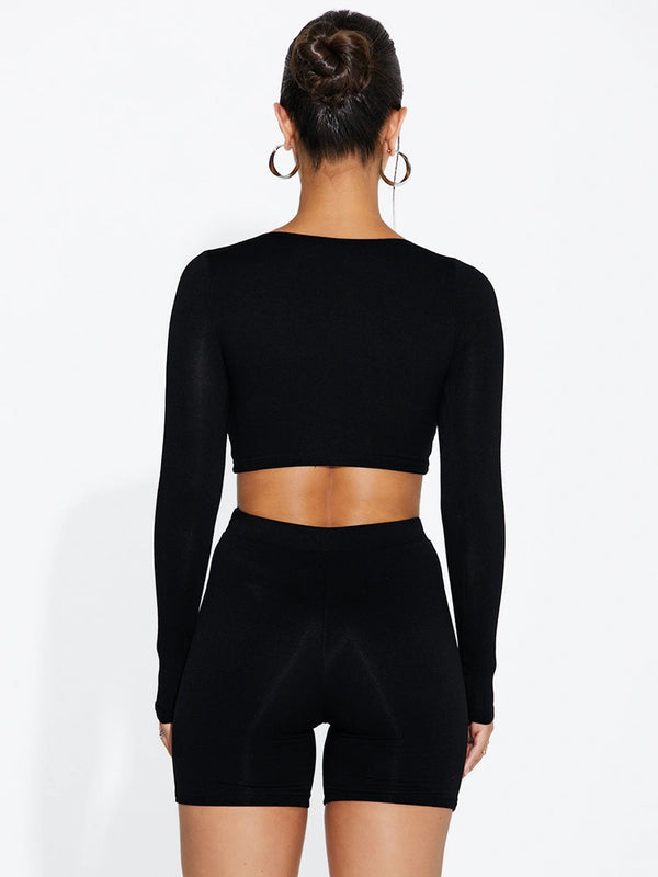 Naked Wardrobe NW Scoop Sculpt Crop Top