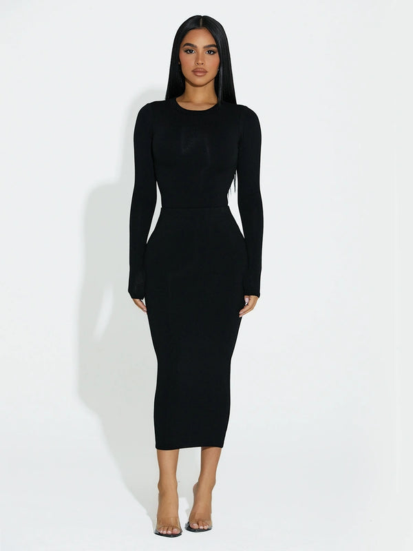 Naked Wardrobe NW Sculpt Midi Skirt