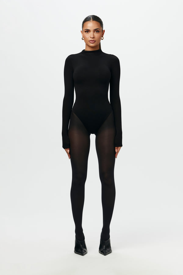 Naked Wardrobe NW Sculpt Mock Neck Bodysuit