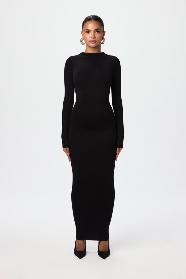 Naked Wardrobe NW Sculpt Mock Neck Dress