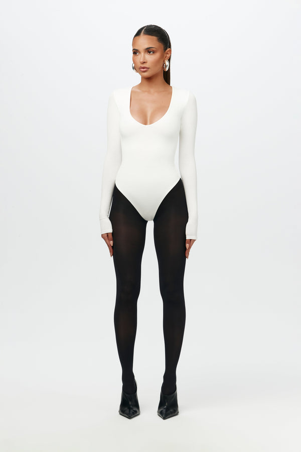 naked wardrobe NW Sculpt V-Neck Bodysuit