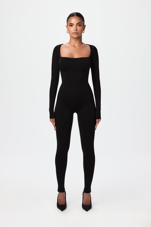 Naked Wardrobe NW Square Neck Jumpsuit