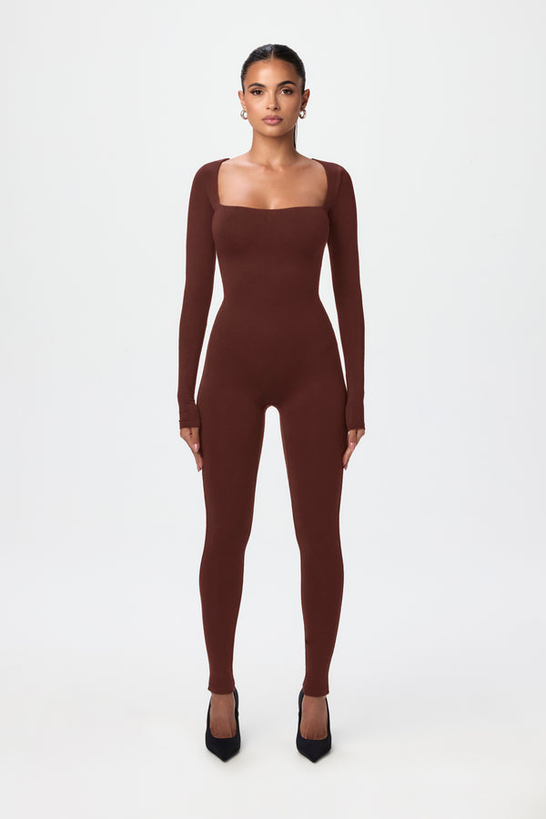 naked wardrobe NW Square Neck Jumpsuit