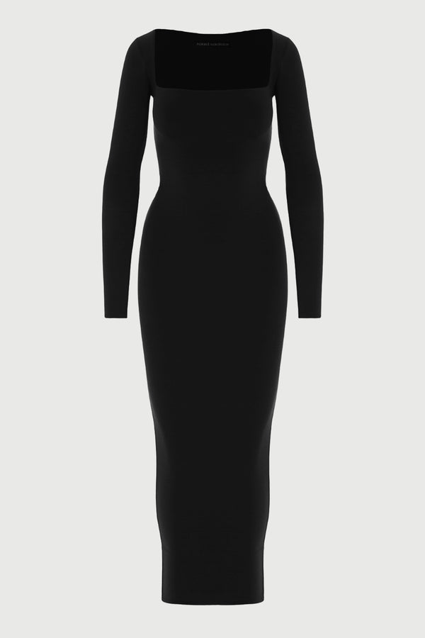 Naked Wardrobe NW Square Neck Sculpt Maxi Dress
