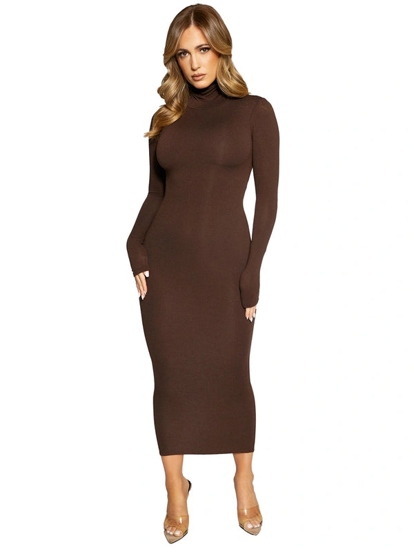 Naked Wardrobe NW Turtleneck Midi Dress