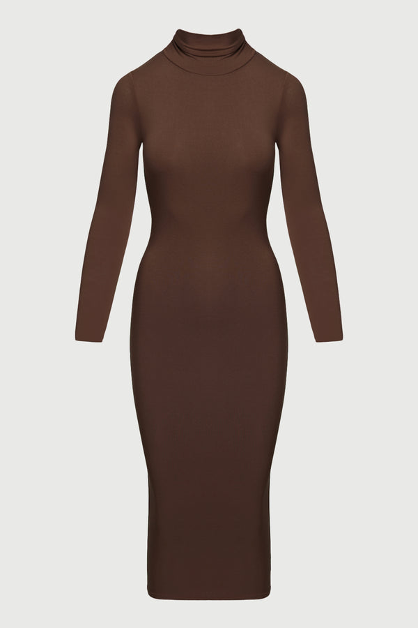 naked wardrobe NW Turtleneck Midi Dress