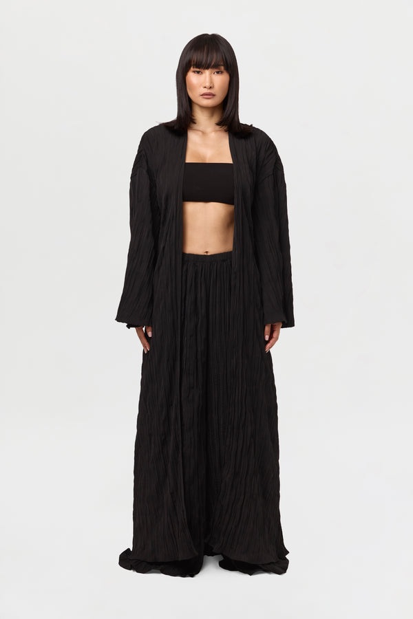 naked wardrobe Plissé Belted Duster
