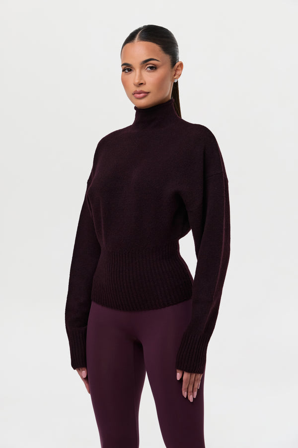 Naked Wardrobe Ribbed-Knit Sculpt Sweater Top