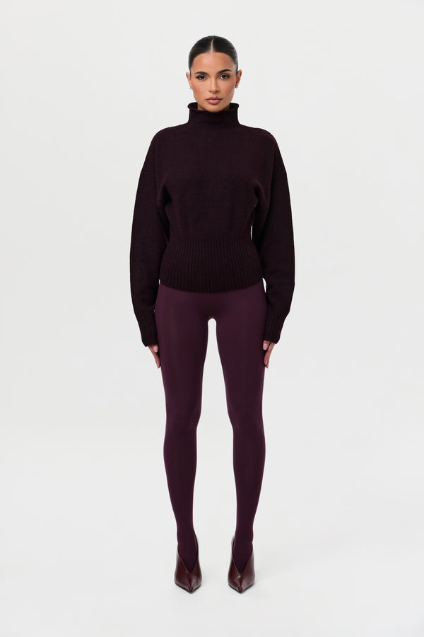 Naked Wardrobe Ribbed-Knit Sculpt Sweater Top