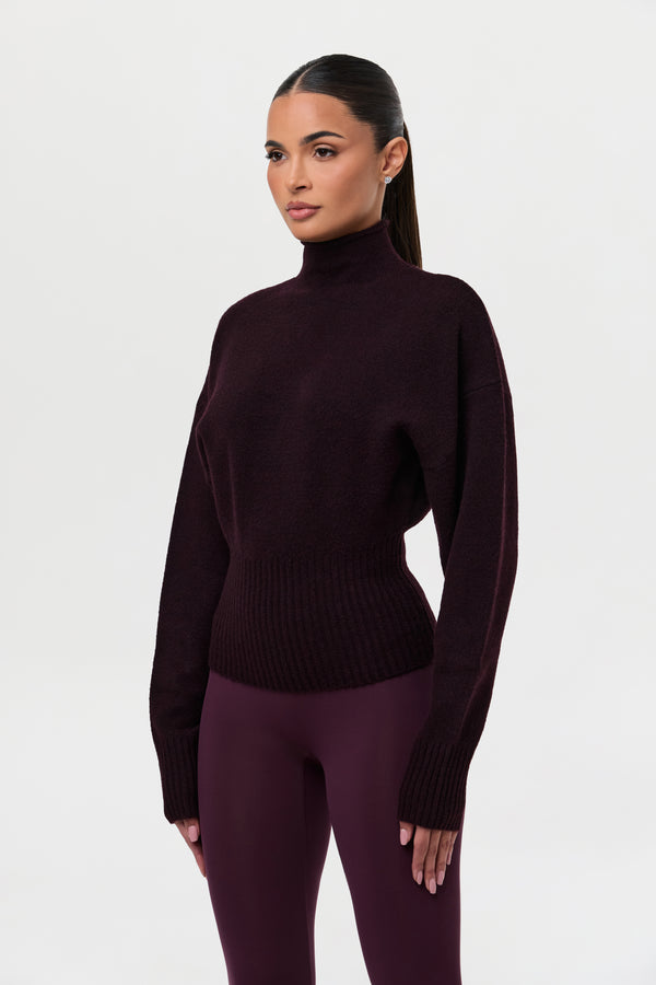 naked wardrobe Ribbed-Knit Sculpt Sweater Top