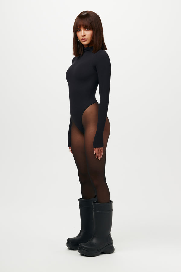 Naked Wardrobe Sculpt Seamless Ribbed Bodysuit