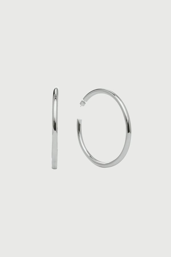 naked wardrobe Silver Large Hoops