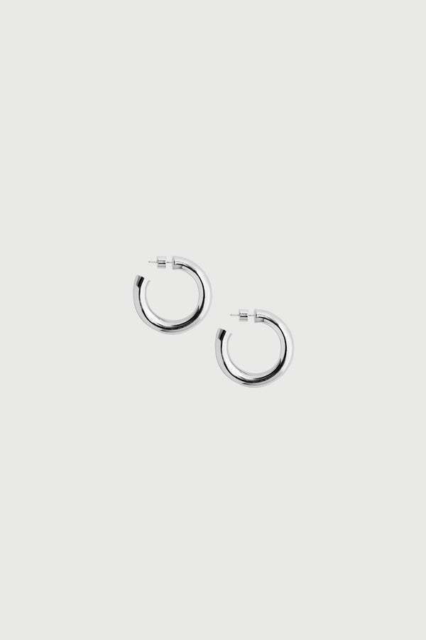 Naked Wardrobe Silver Small Hoops