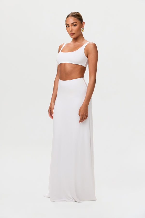 Naked Wardrobe Smooth Flare Maxi Skirt