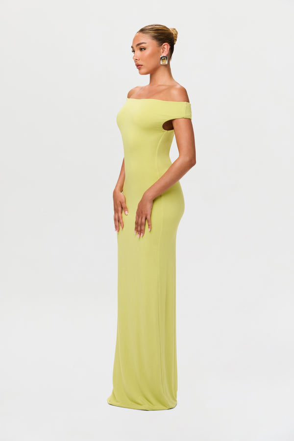 Naked Wardrobe Smooth Off-Shoulder Maxi Dress