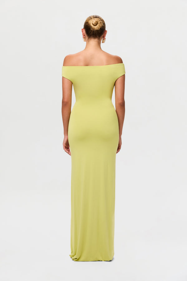 Naked Wardrobe Smooth Off-Shoulder Maxi Dress